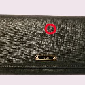 Fendi Black Leather Wallet